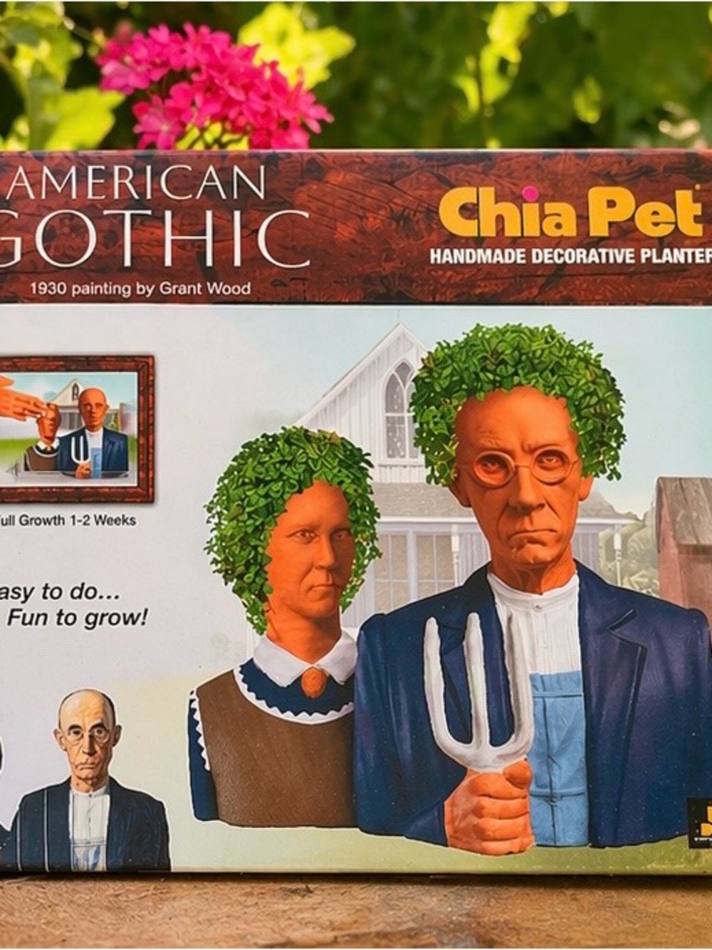 Netflix Chia Pet American Gothic - Green and Orange